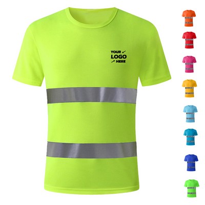 Reflective Short Sleeve T Shirts