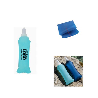 Collapsible TPU Soft Water Bottle Lightweight Hydration Flask Outdoor Running Cycling