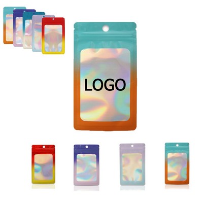 Mylar Holographic Resealable Pouch