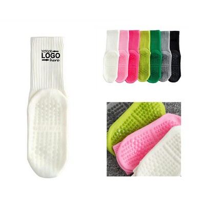 Non-Slip Yoga Pilates Crew Socks