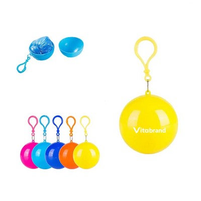 Disposable Emergency Rain Ponchos-Waterproof Raincoat in Key