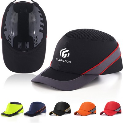 Breathable head protection baseball hat safety bump cap