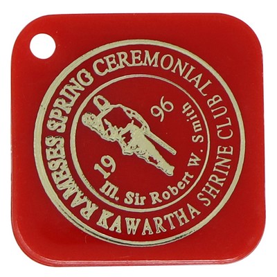 1.5" Square Token / Key Chain (Blank)