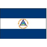 2'x3' Nicaragua U.N. Nylon Outdoor Flag - Style C