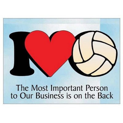 I Love Volleyball Photo Hand Mirror (2"x3")