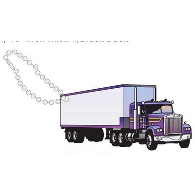 Diesel Truck Promotional Key Chain w/ Black Back (6 Square Inch)