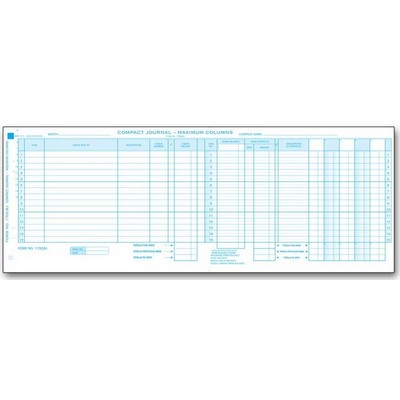 One-Write® Compact Maximum Column Journals