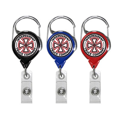 Badge Reel - Carabiner - No Twist - Black