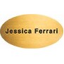 Quick Ship Personalized Metal Badges Oval (2 1/2"x1 3/8")