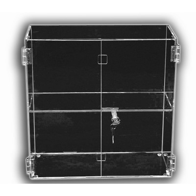 Hinged Front Door Cases W/3 Shelves (16 1/2"x16 1/4"x7")