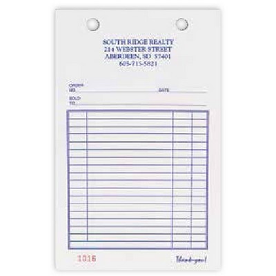 All Purpose 2 Part Register Forms - 5.375"x 8.5"