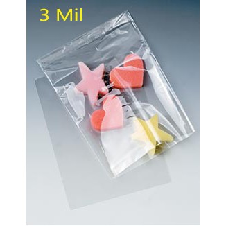 3 Mil Lay Flat Polyethylene Bag (12"x20")