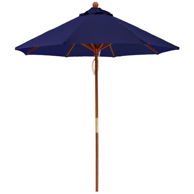 US Made 7 1/2' Commercial Hardwood Frame 8 Panel Market Umbrella