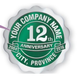 Fosler® Seals Personalized Anniversary Seals Roll