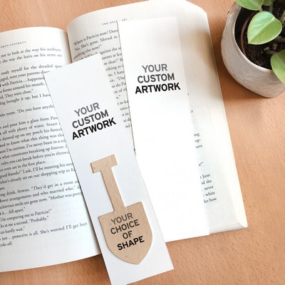 Double-Sided Large Eco Bookmark With Shape