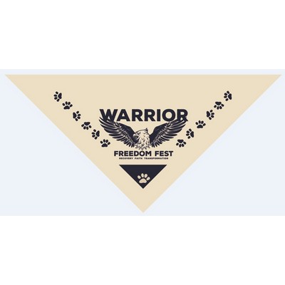 Economy Grade XL Pet Bandanna Triangle 27" x 27" x 38" 100% Cotton (3) Stock Colors