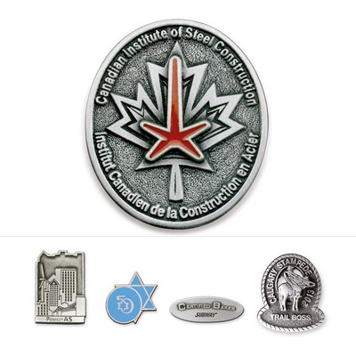 Solid Pewter Lapel Pin (1.25")
