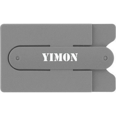 Custom 2-in-1 Silicone Mobile Wallet Stand Combo