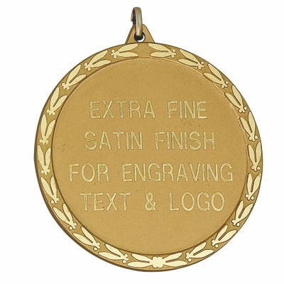 2 3/8" M Series Diamond Cut Wreath Medal Frame Holds 2" Insert