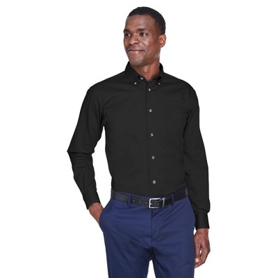 Harriton Men's Tall Easy Blend™ Twill Dress Shirt