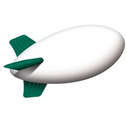 Helium Inflated Blimp, Red, Full-Digital Imprint ( 20'L x 7'Dia ) 20' x 7'