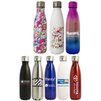 16 Oz. Stainless Steel Vacuum Insulated Thermal Bottle