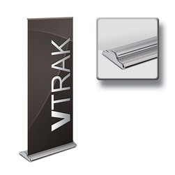 V-Trak Retractable Banner Stand Kit, Fabric 33" x 80"