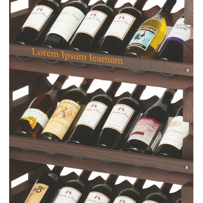 Modularack® Pro Stained Brown Island Deluxe Fixture (144 Bottle Rack)