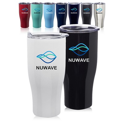 Monroe 27 Oz. Stainless Steel Grip Travel Tumblers