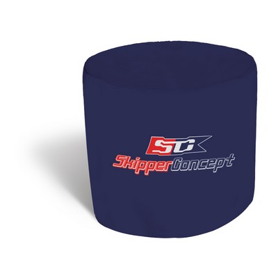 32''x29'' Round Fitted Stain-Resistant Table Cover - 7 Oz. Polyester w Dye Sublimation Print