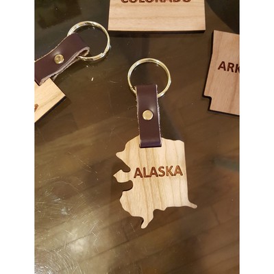 Hardwood State Keychains