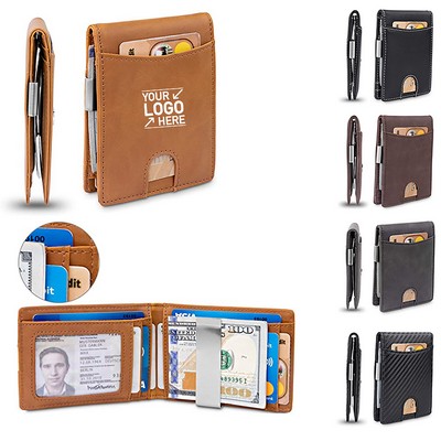 Slim Wallet with Money Clip