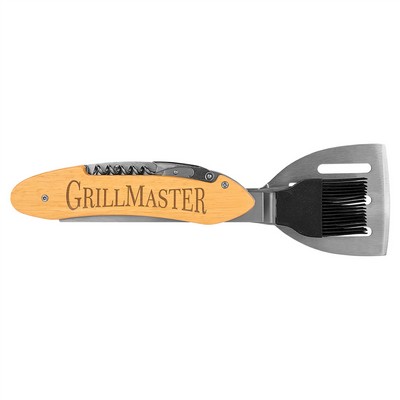 Beech Wood/Stainless Steel 5" 1 BBQ Tool
