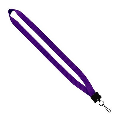 3/4" Smooth Nylon Lanyard with Plastic Clamshell, O-Ring & Metal Swivel Sna