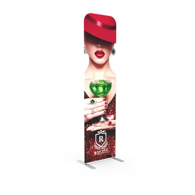 Premier Tube Banner Stand 24"x90" - Double Sided - GRAPHIC ONLY