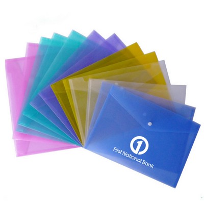 A4 Colorful Transparent Document Folders
