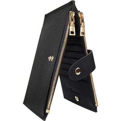Womens Wallet RFID Blocking Bifold Multi Card Case Wallet with Zipper Pocket