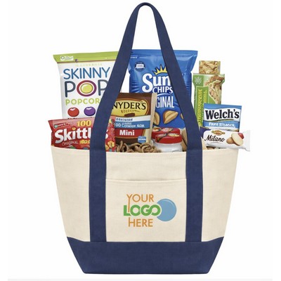 Classic Canvas Boat Tote Snack Gift Set