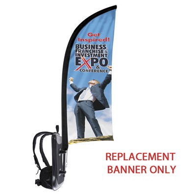 Backpack - Replacement Shark Fin Flag Only-Single Sided