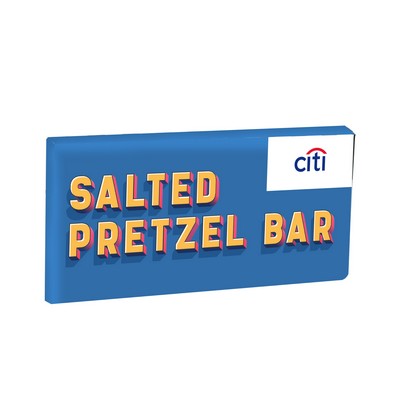 3.5 Oz. Chocolate Bar in Envelope Wrapper - Salted Pretzel