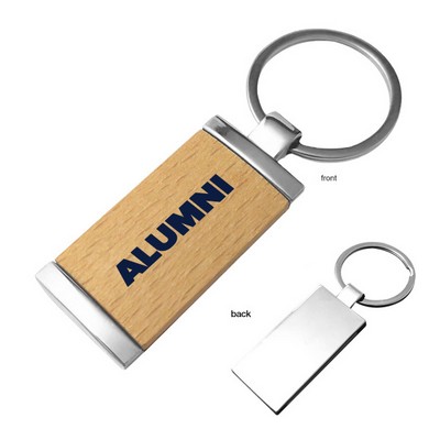 Wooden Keychain Key Tag