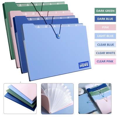 Expanding File Folders w/8 Pockets
