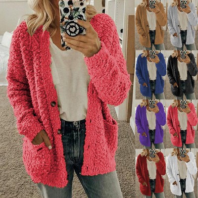 Fleece Sweater with Dual Pockets