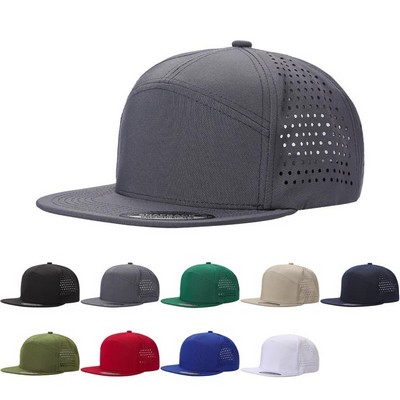 Unbranded 7 Panel Perforated Hat w/Laser Vented Back