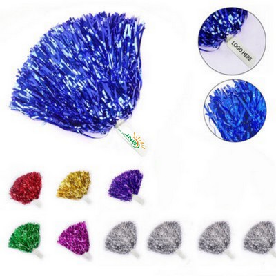 Fluffy Cheerleaders Pom Poms with Flat Handle