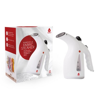 Pursonic 300Ml Handheld Fabric Fast 2 Minute Heat-Up Powerful Travel Clothes Garment Steamer - White