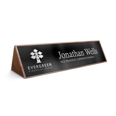 Solid Walnut Triangular Block (8 1/2")