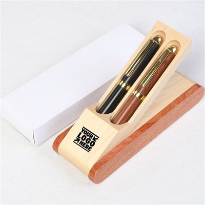 Creative Bamboo Gel Ink Pen Set
