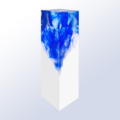 Splash Blue Art Award, 9 5/8"H