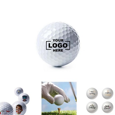 Personalized White Golf Balls with Various Logo